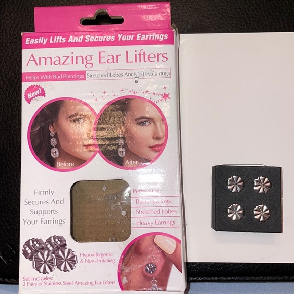 Amazing Lifters stainless steel earrings solution wear pageant wedding evening - Picture 1 of 3